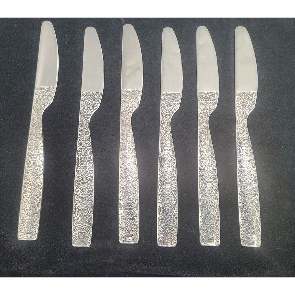 Alessi Dressed Knives by Marcel Wanders Stainless Steel Silver Set of 6